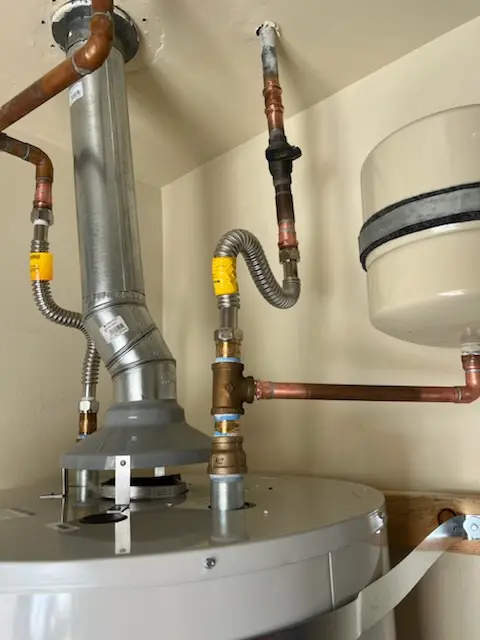 Water heater installation and plumbing repair in West Bristol